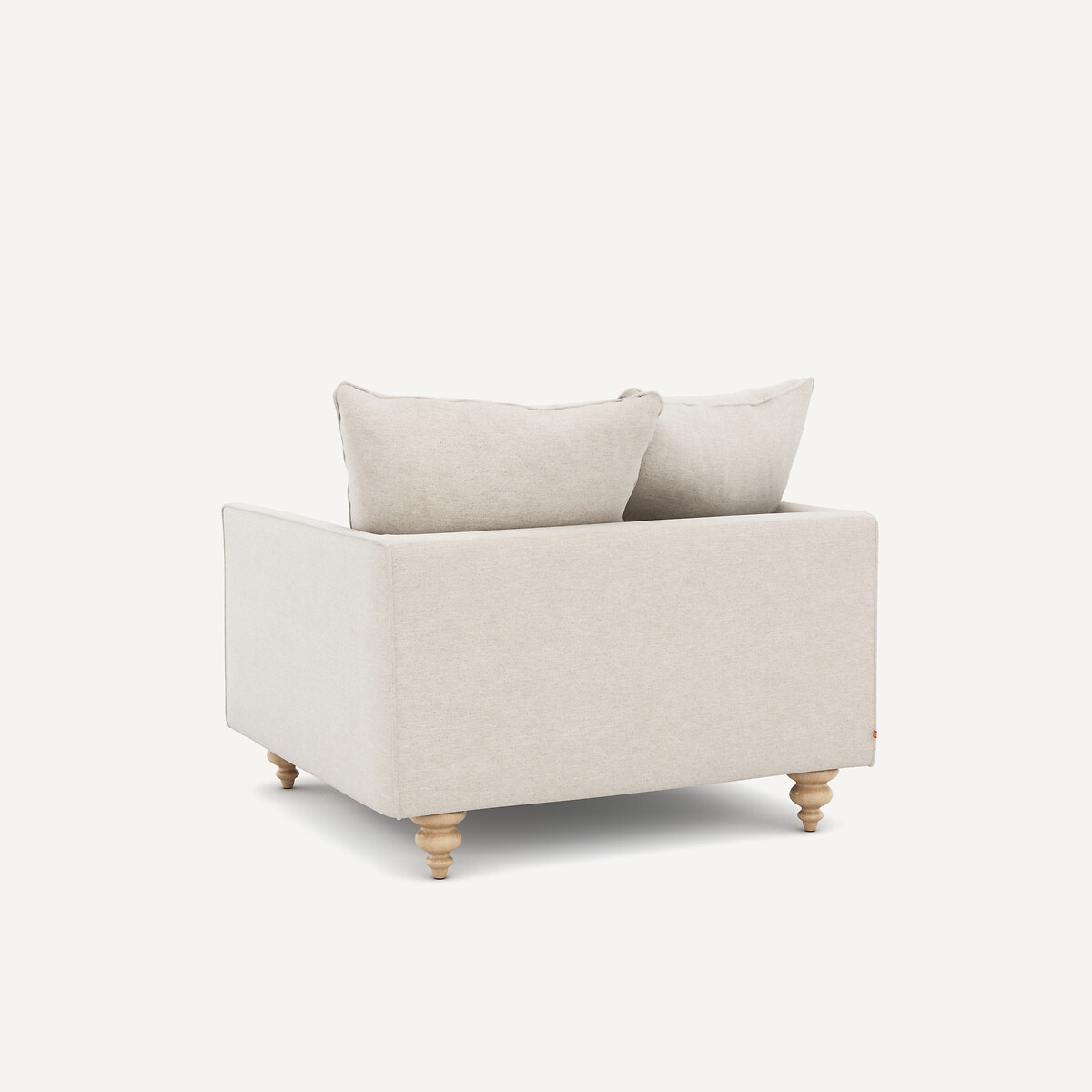 Fauteuil, en toile chinée, LAZARE ivoire, AM.PM