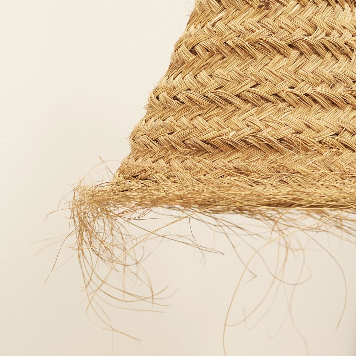 Abat-jour cône fibre de palmier -  LOJI naturel, HOME MAISON