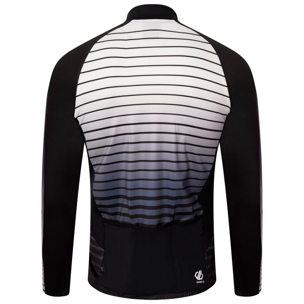 Veste cintrée de survêtement de sport motif/style rayures horizontales noir, DARE 2B