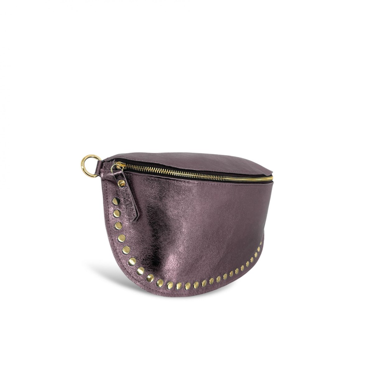 Sac banane en cuir irisé LOU PANADAS chocolat givré, OH MY BAG