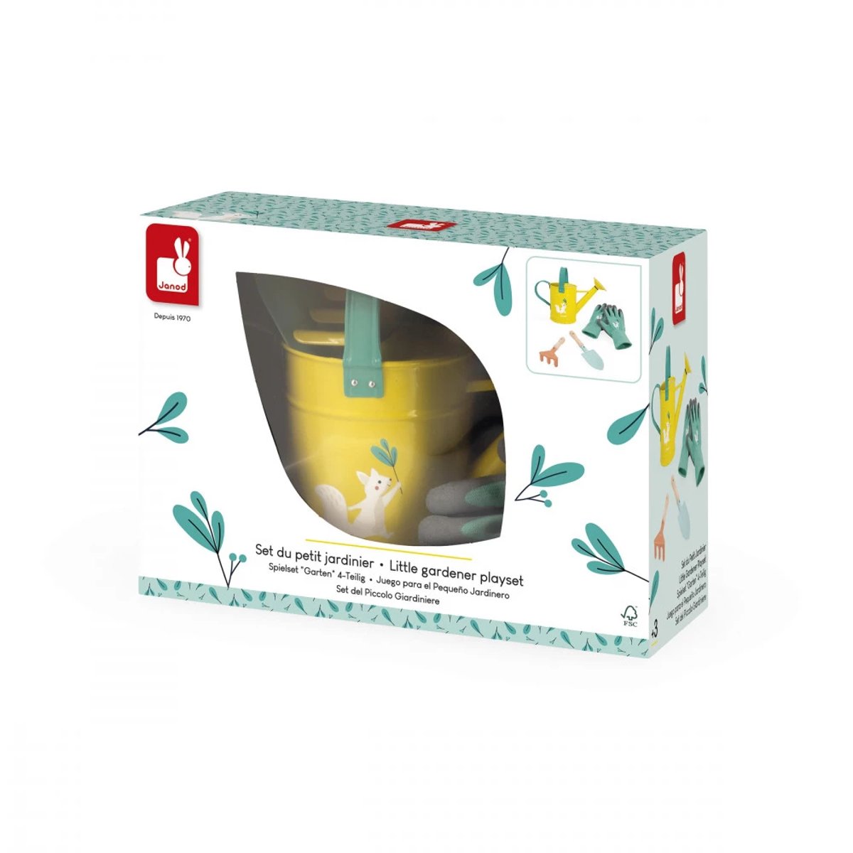 Set De Jardinage Enfant Avec Accessoires bleu, JANOD