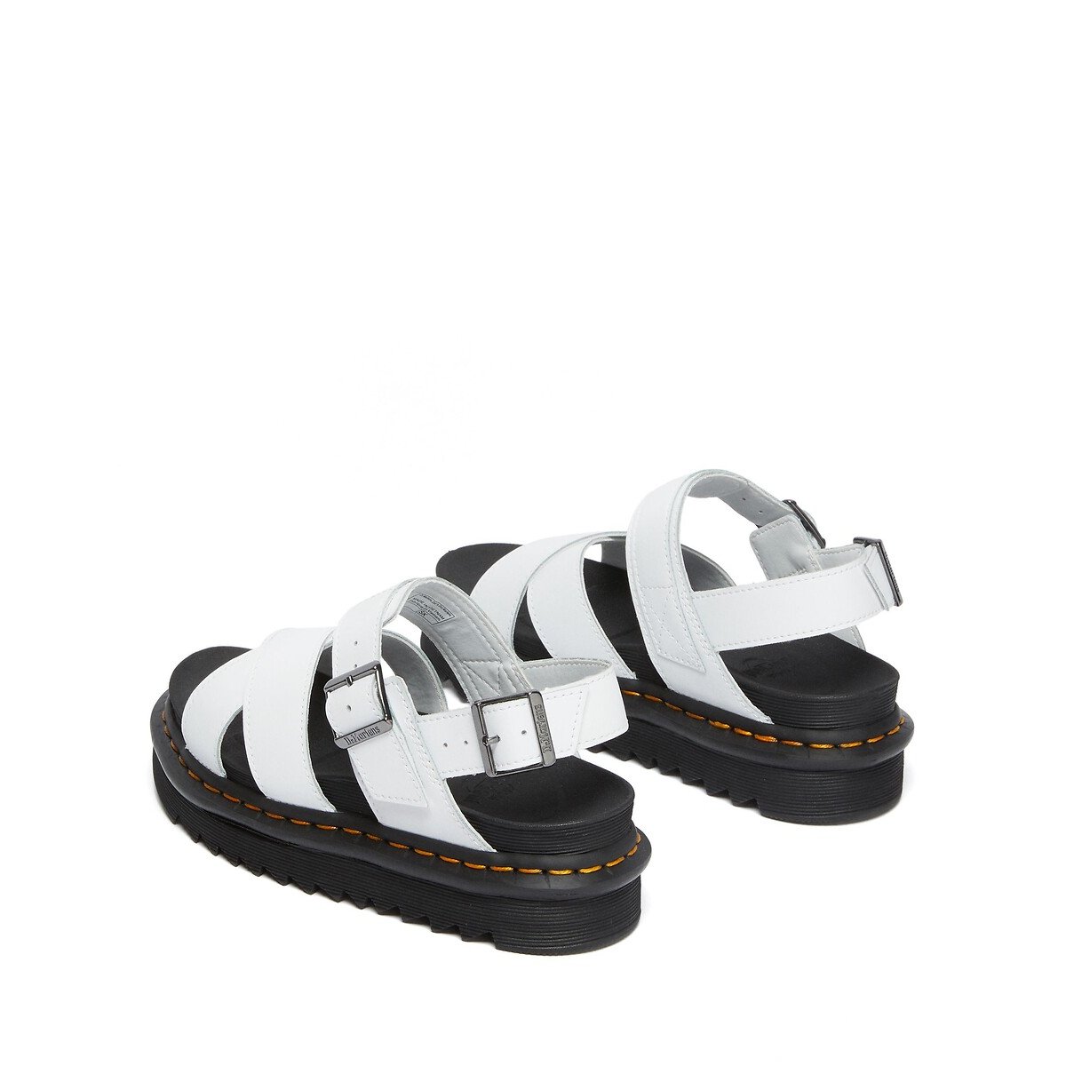 Sandales Voss II en cuir Hydro blanc, DR. MARTENS