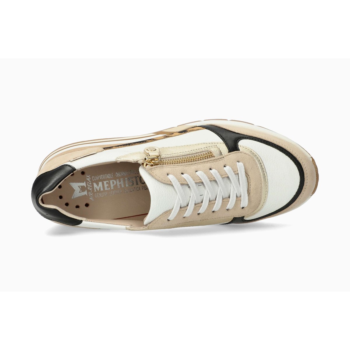 Baskets en cuir TIZIANA beige 514, MEPHISTO