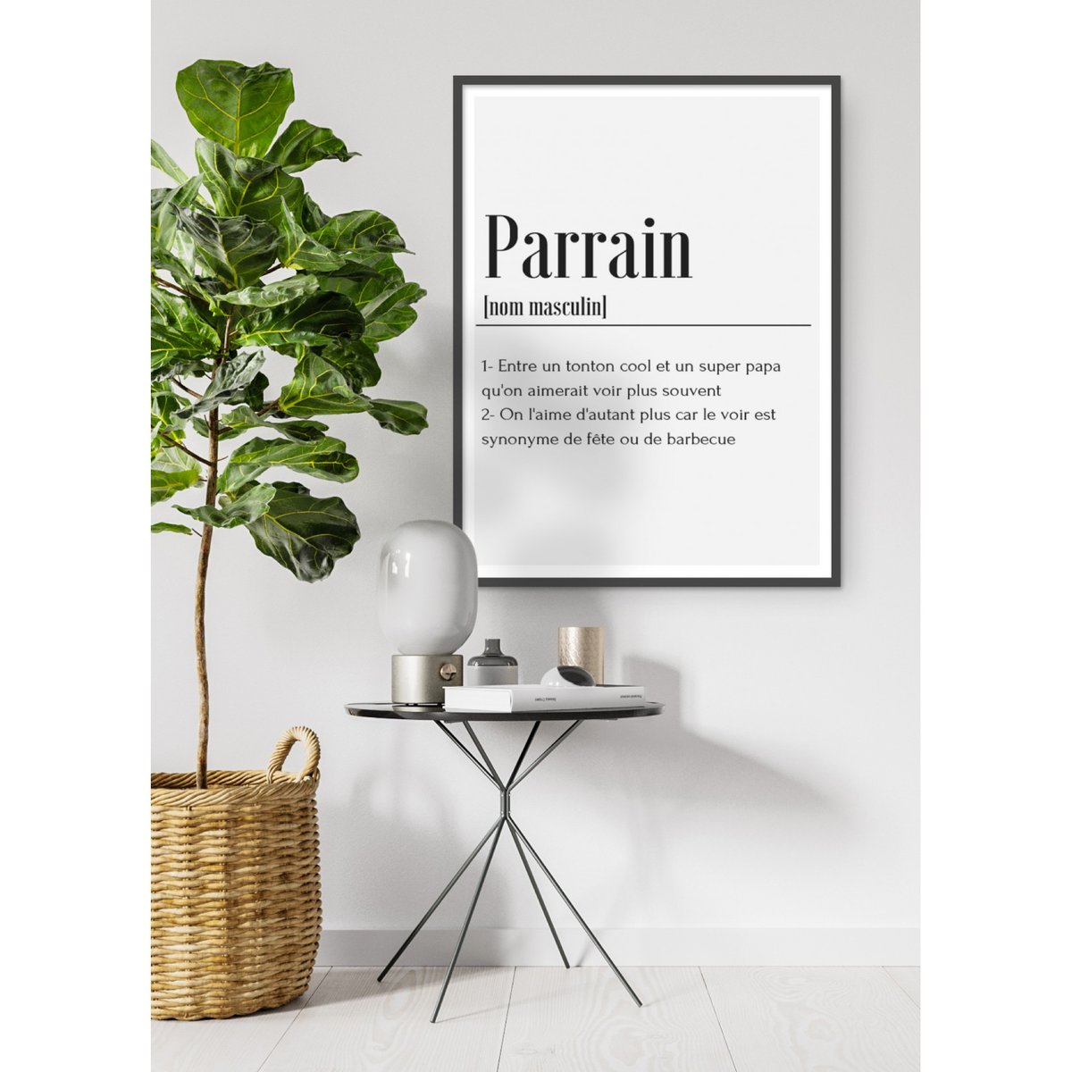 Affiche Définition Parrain blanc, L'AFFICHERIE