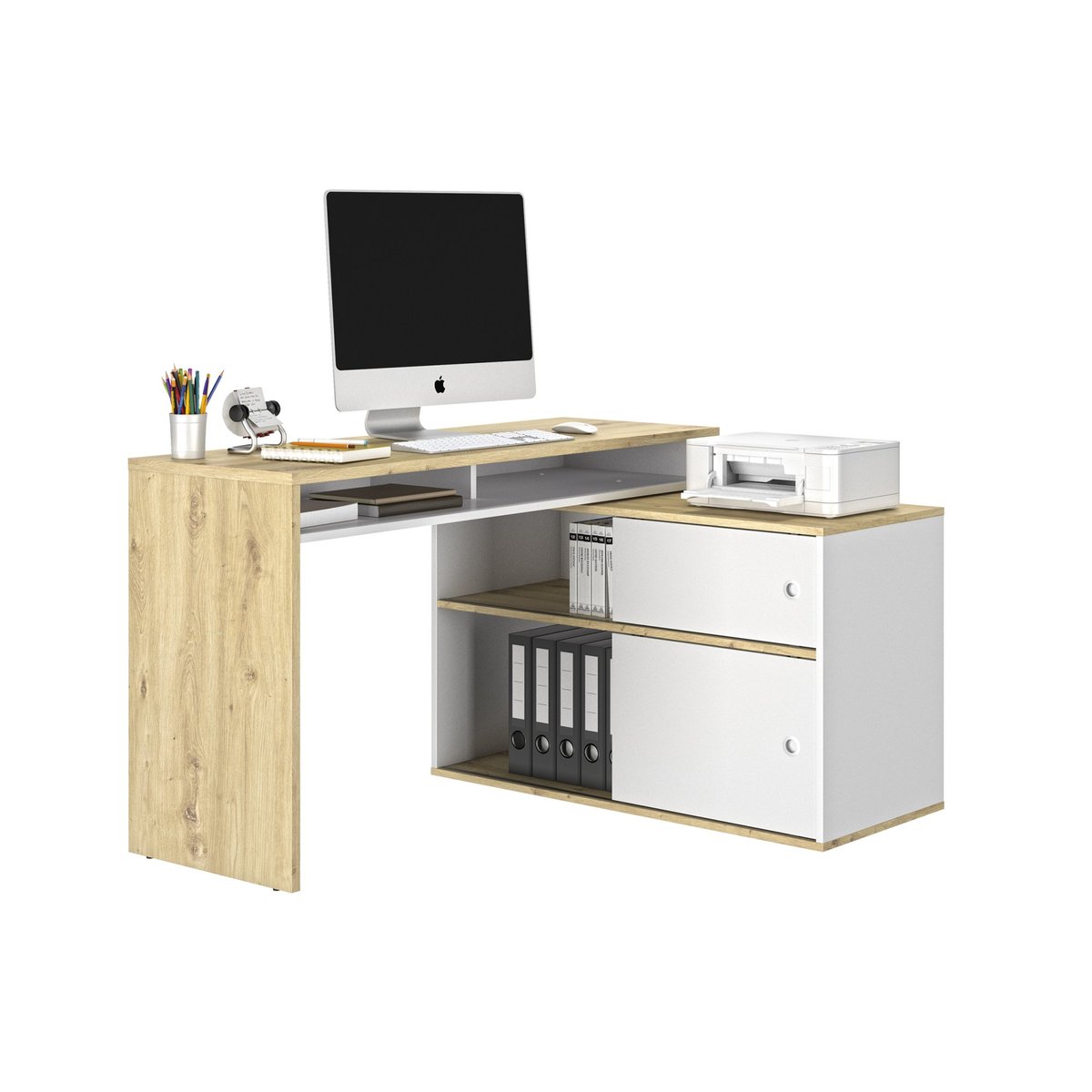 Bureau modulable & polyvalent MODULA beige, DIAGONE