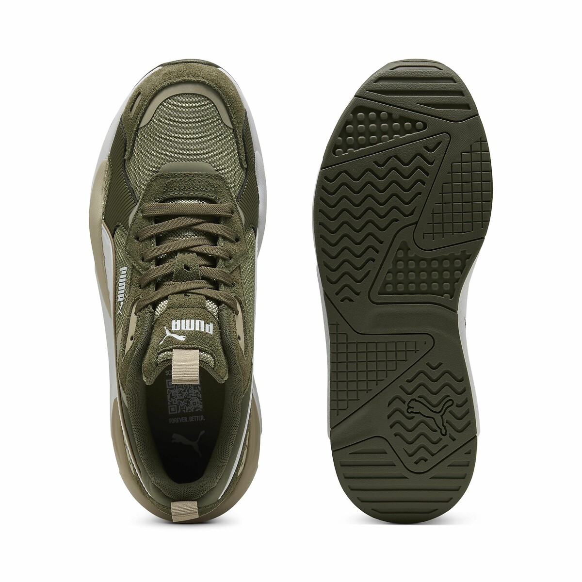 Baskets X-Ray 3 Suede kaki/blanc, PUMA