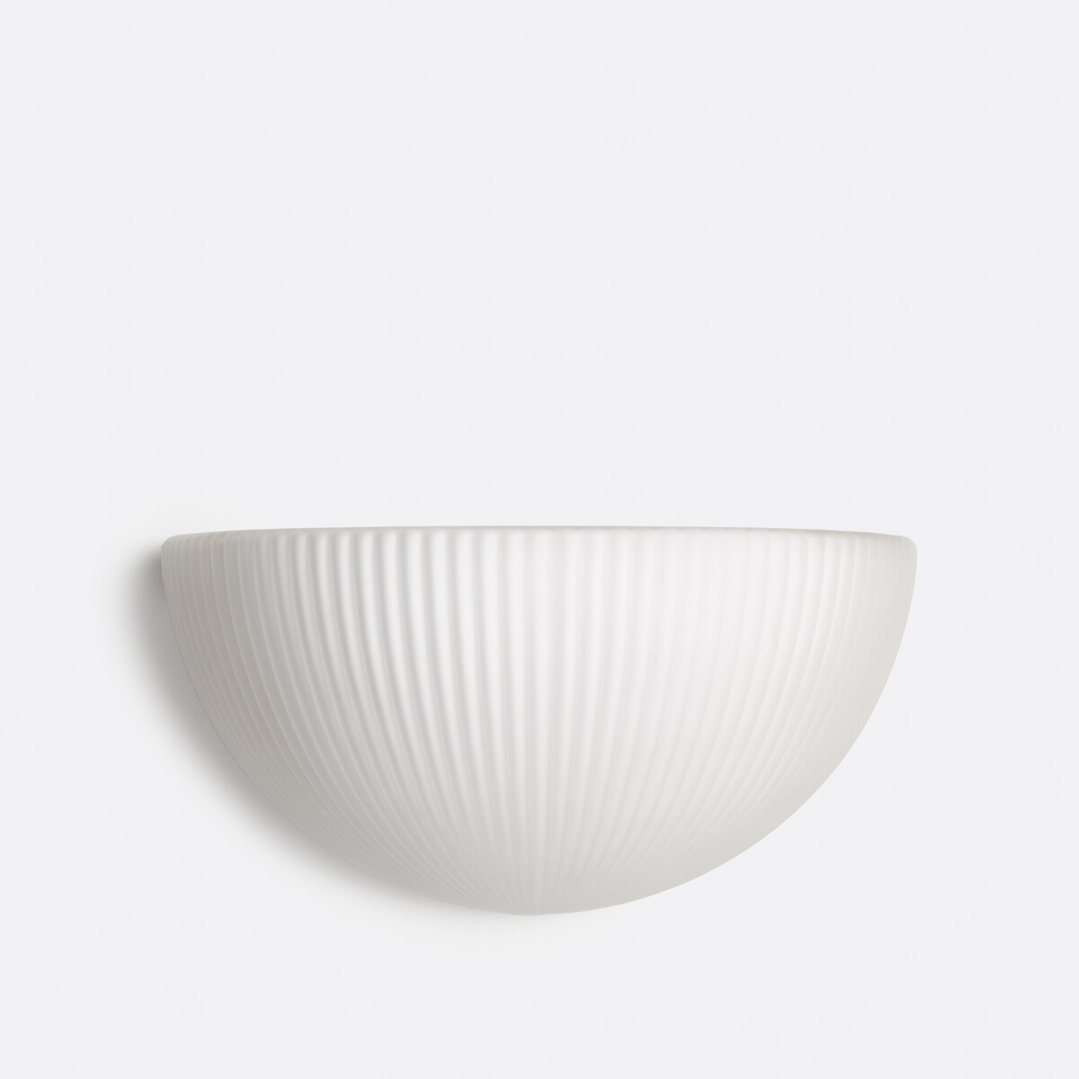 Applique en verre opalin strié, LOULOU blanc, LA REDOUTE INTERIEURS