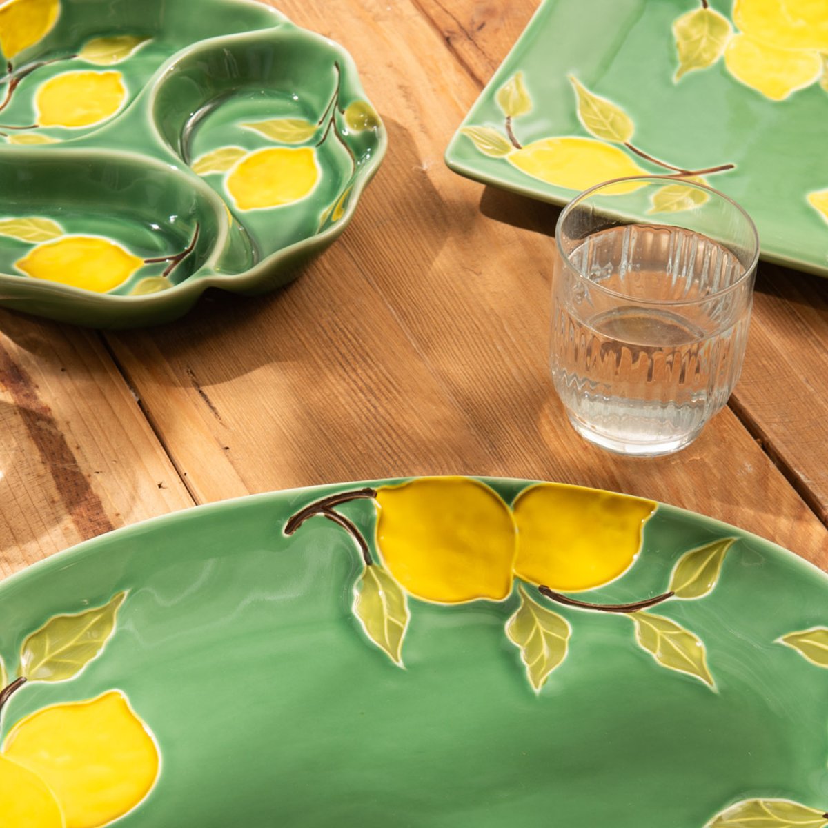 Plat rectangle Lemon 37x21 cm - LEMON vert, TABLE PASSION