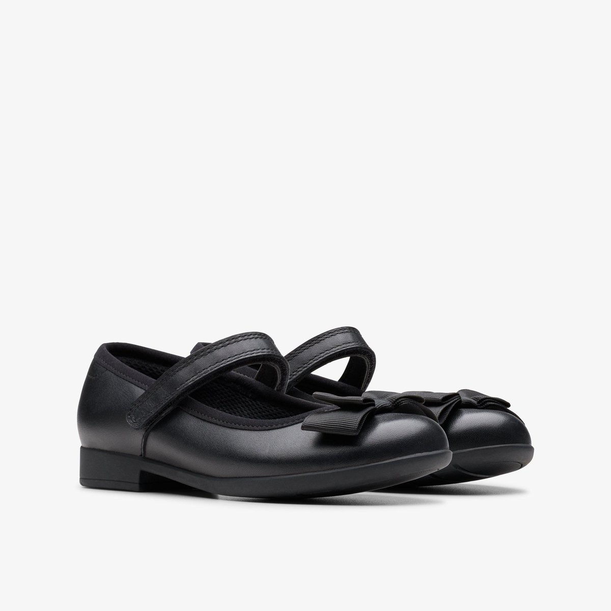 Ballerines Cuir Coupe Large SCALA TAP K noir, CLARKS