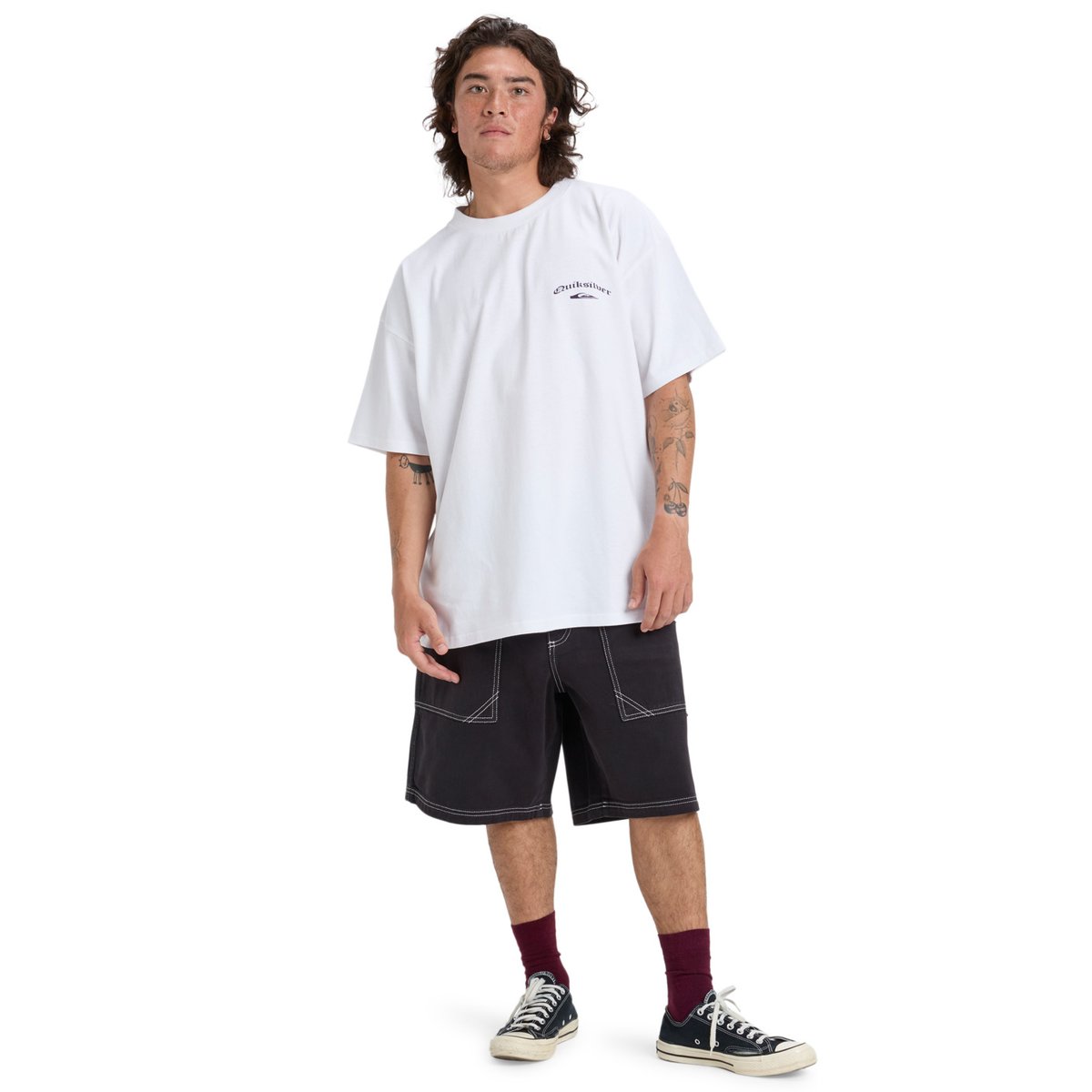 T-shirt à manches courtes STRETCH TRIBAL blanc white, QUIKSILVER