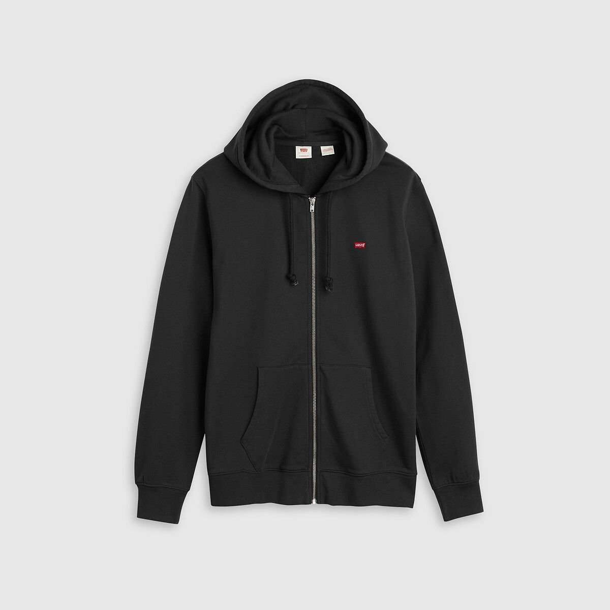 Sudadera con capucha y cremallera, cuello redondo negro, LEVI'S