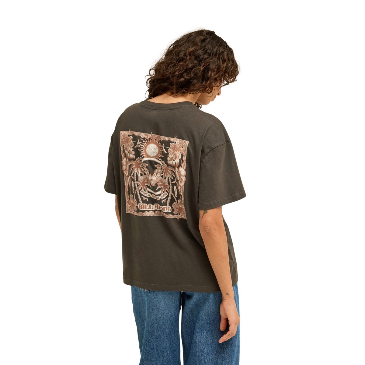 T shirt manches courtes HELLO SUNDOWN noir off black, BILLABONG