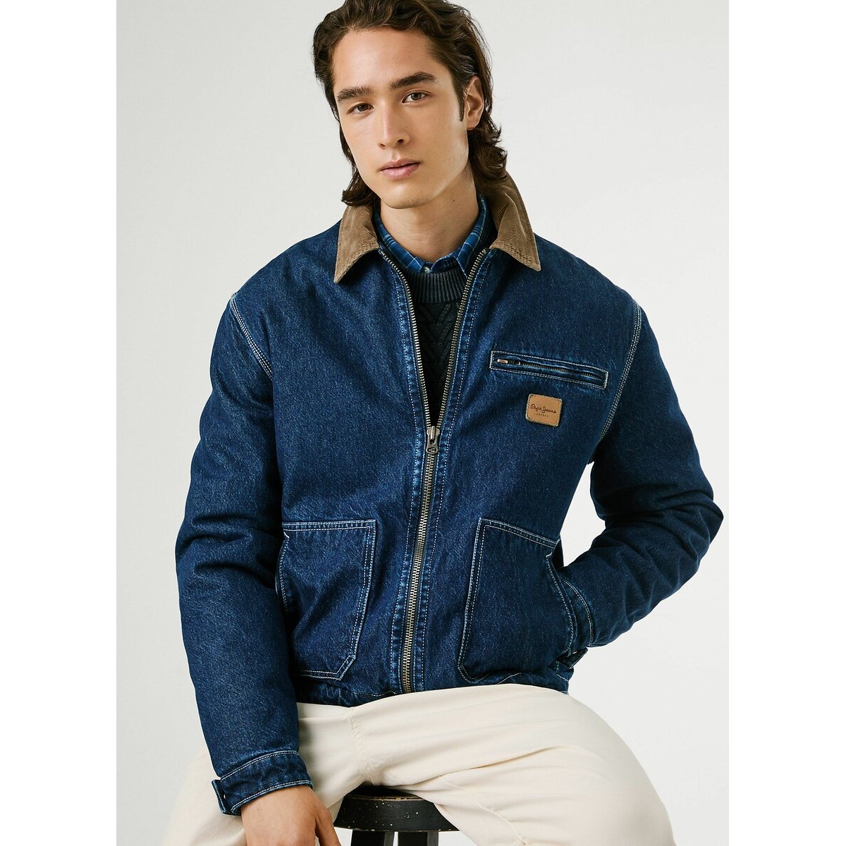 Workwear Denim Jacket dark blue, PEPE JEANS