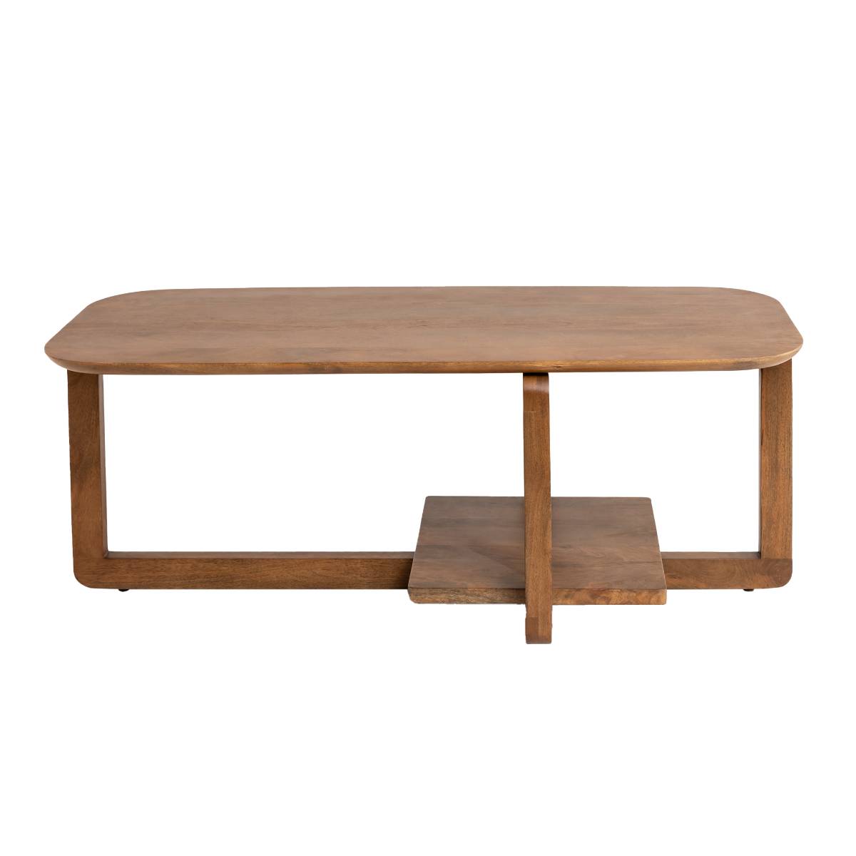 Table basse en bois de manguier ZOLA bois foncé, MADE IN MEUBLES