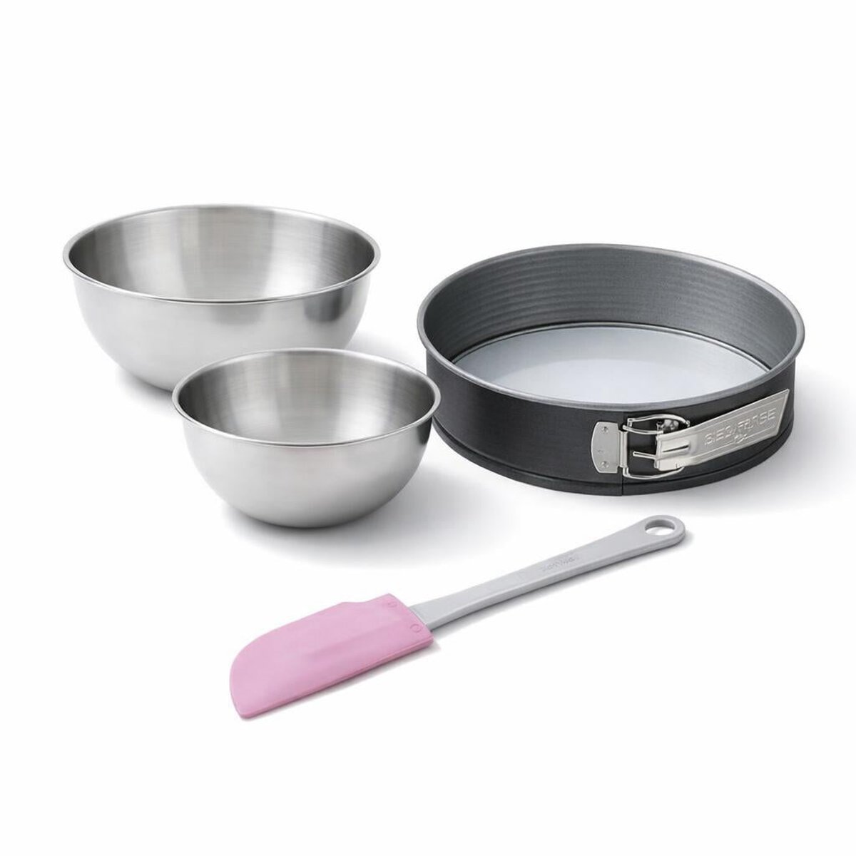 Set de 4 ustensiles de pâtisserie moule à gâteaux 2 bols ENERGY gris, ZENKER