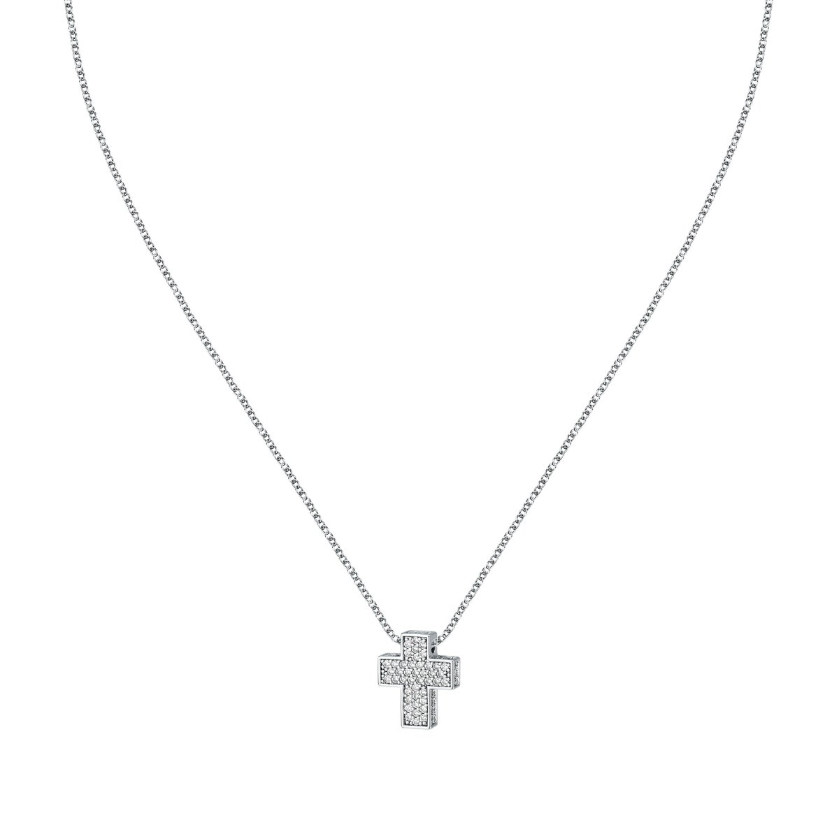 Collier CRISTALLI acier inoxydable, BLUESPIRIT