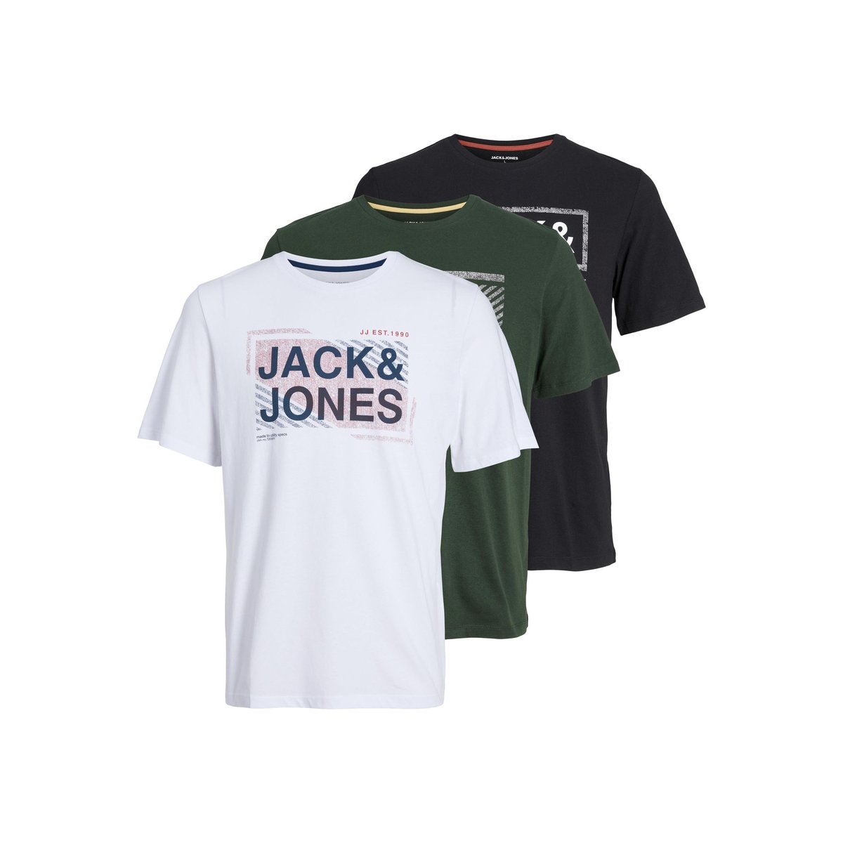 T-Shirt noire - black, JACK & JONES