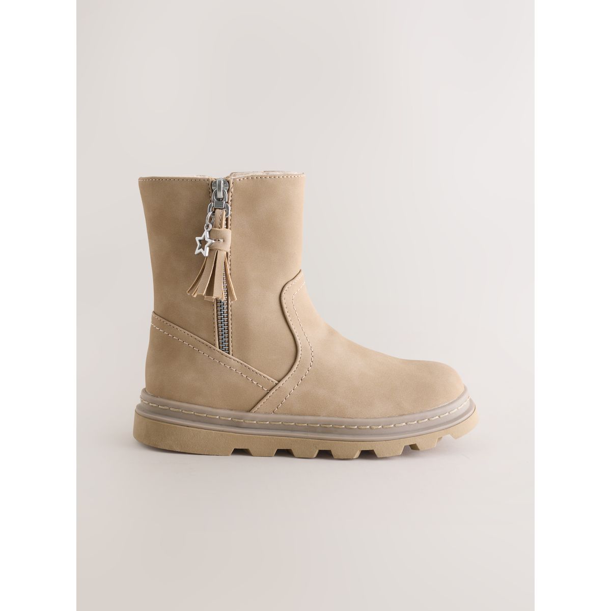 Bottes à pompons doublées de imitation fourrure naturel, NEXT