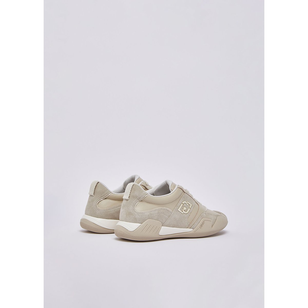 Baskets en cuir et suède chanvre, LIU JO