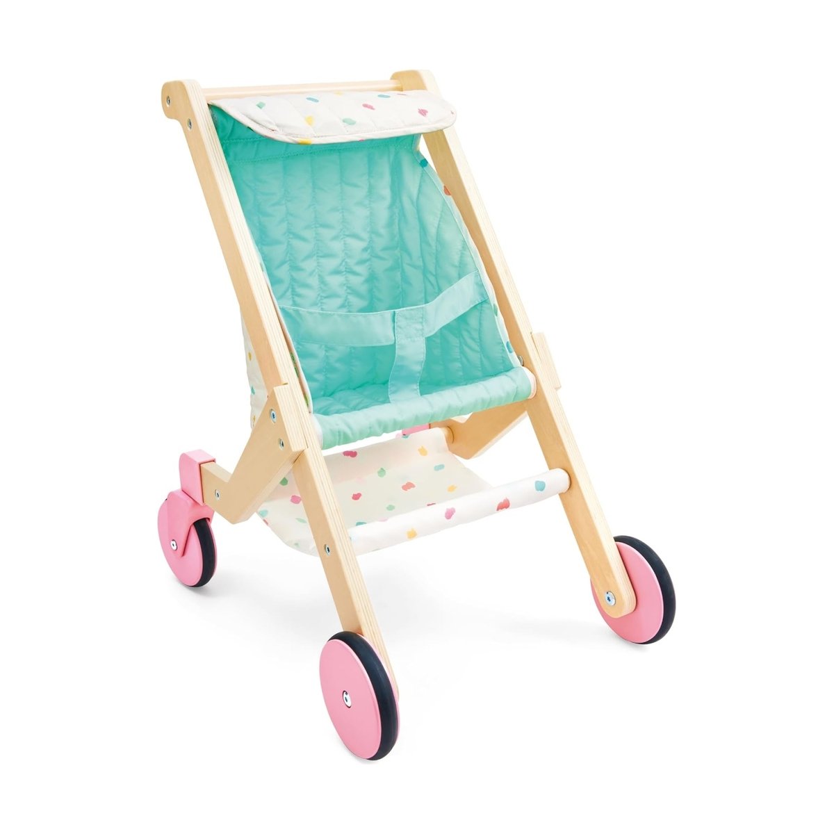 Poussette de poupée "Sweet Walks" en bois multicolore, HAPE
