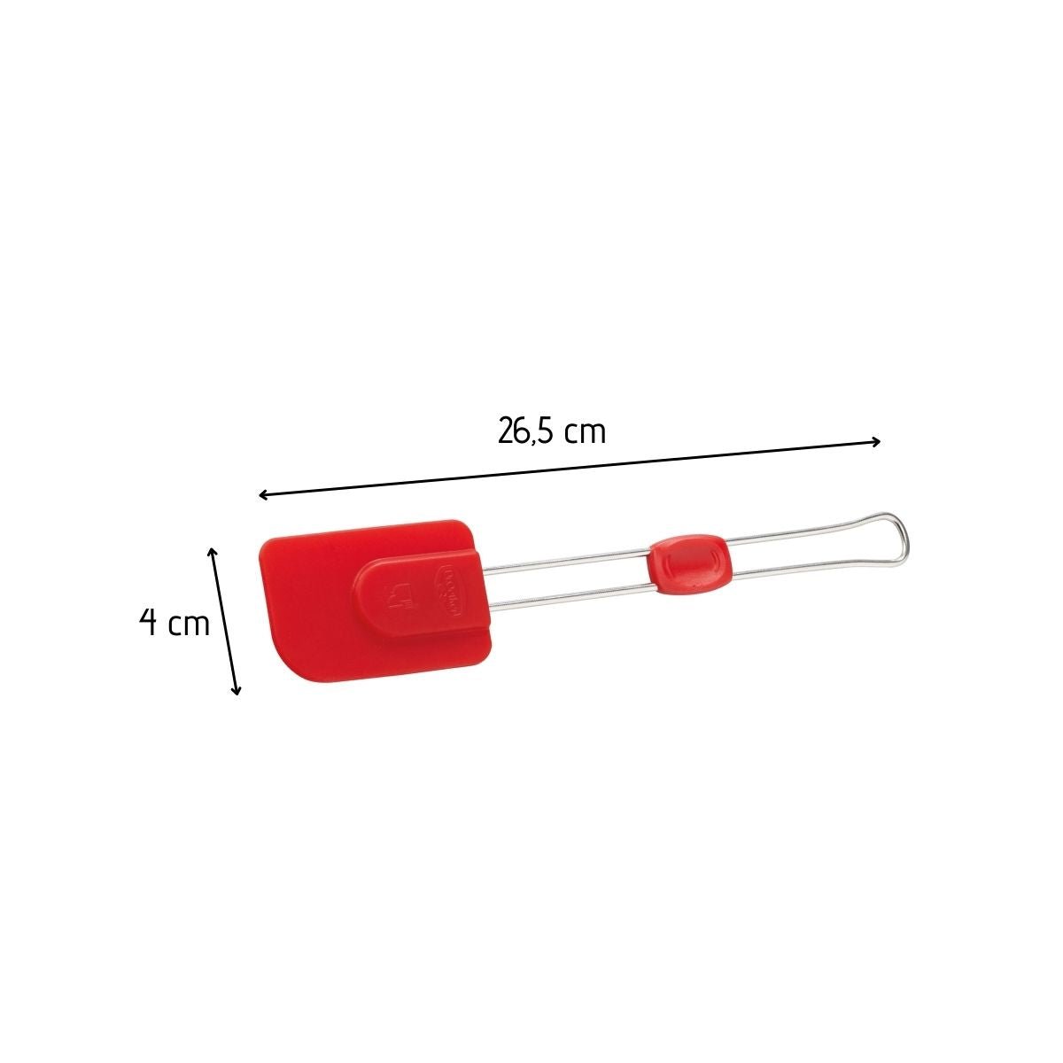 Set de 2 ustensiles de pâtisserie spatule FLEXXIBEL LOVE rouge, DR OETKER