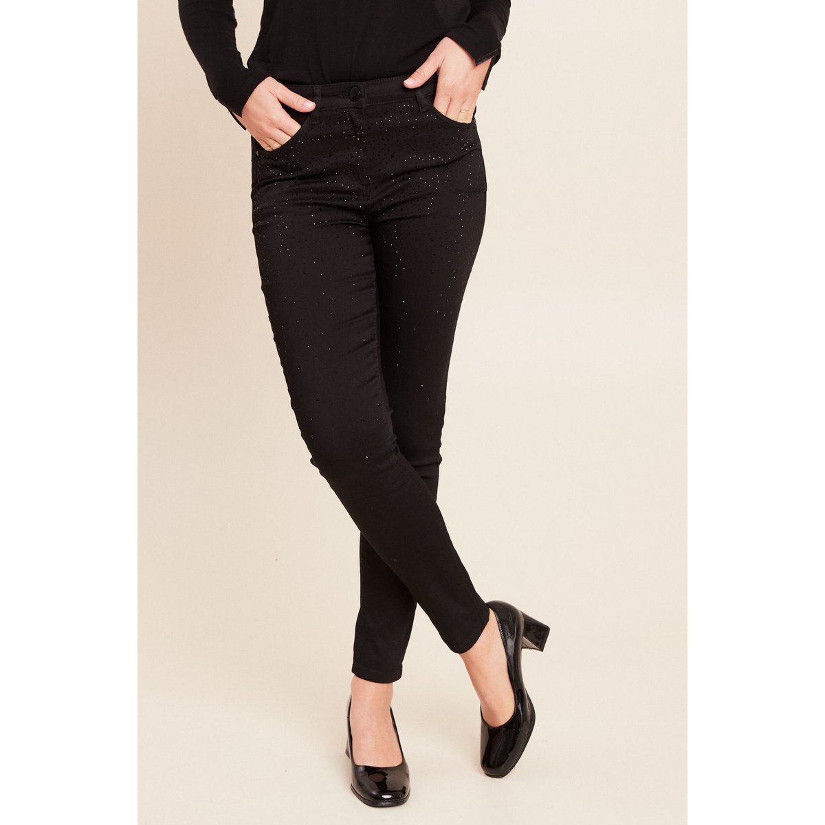 Pantalon magique Le Léger coupe ajustée noir, BREAL