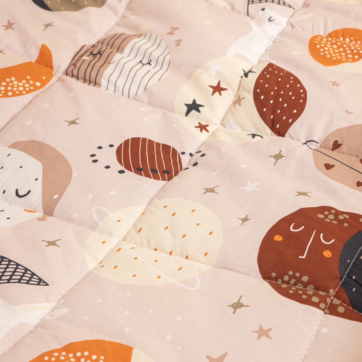 Couette imprimée Coton avec taie Celestine multicolore, EDEN