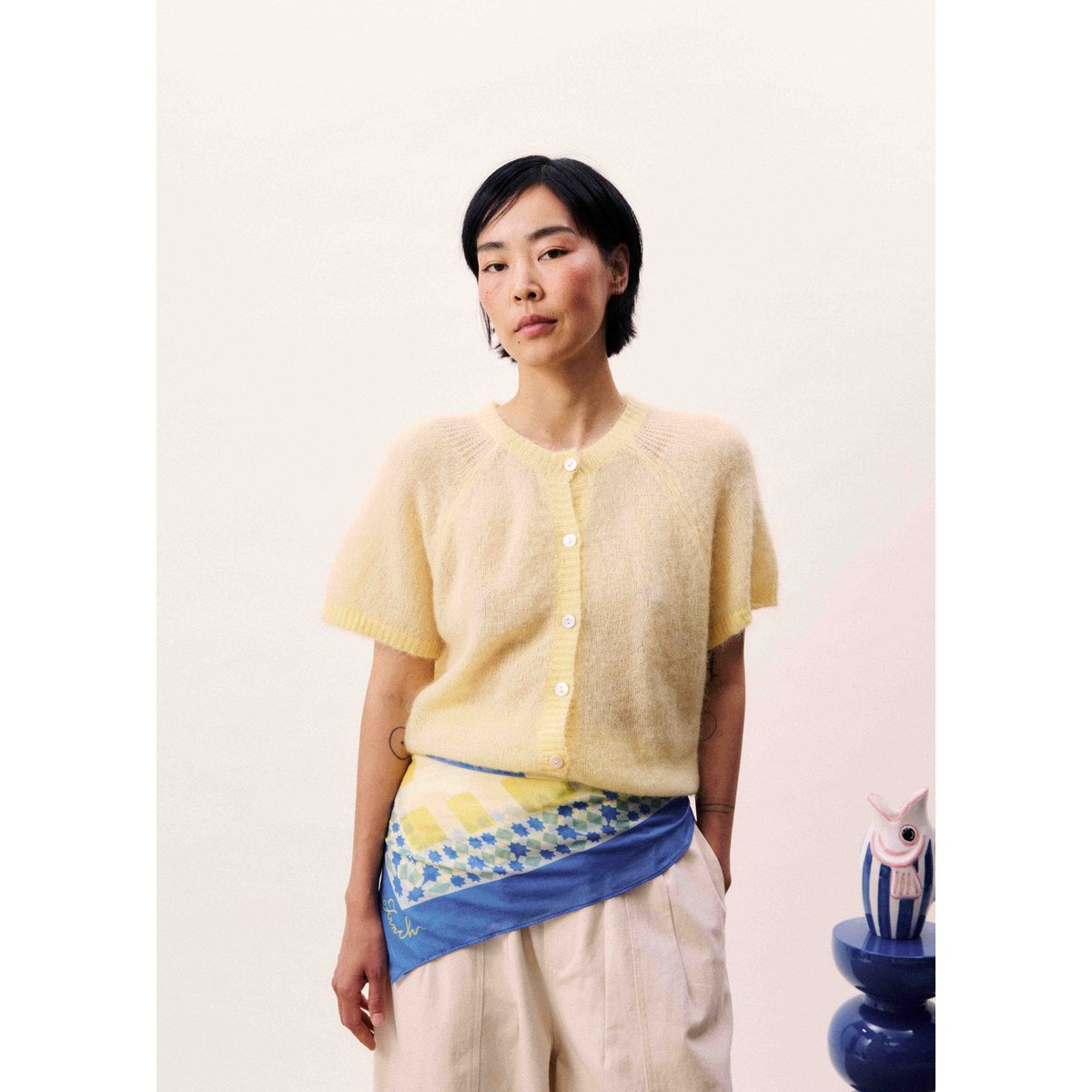 Foulard PLITVICE bleu azur, FRNCH