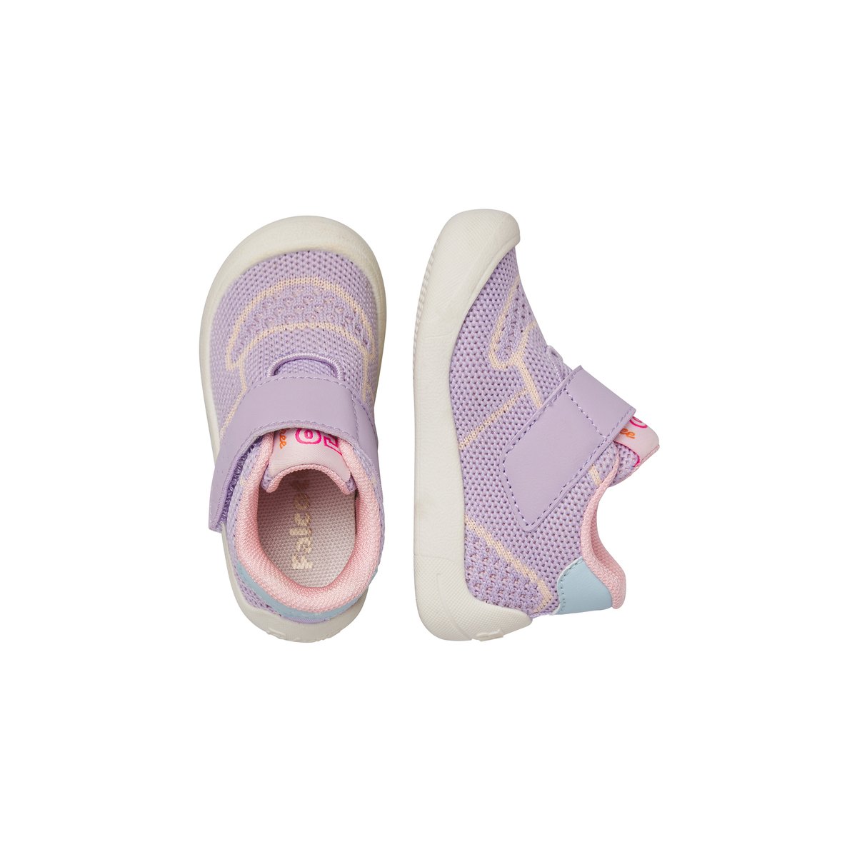 Sneakers en simili cuir et tissu FREE 2 VL. lilas-, FALCOTTO