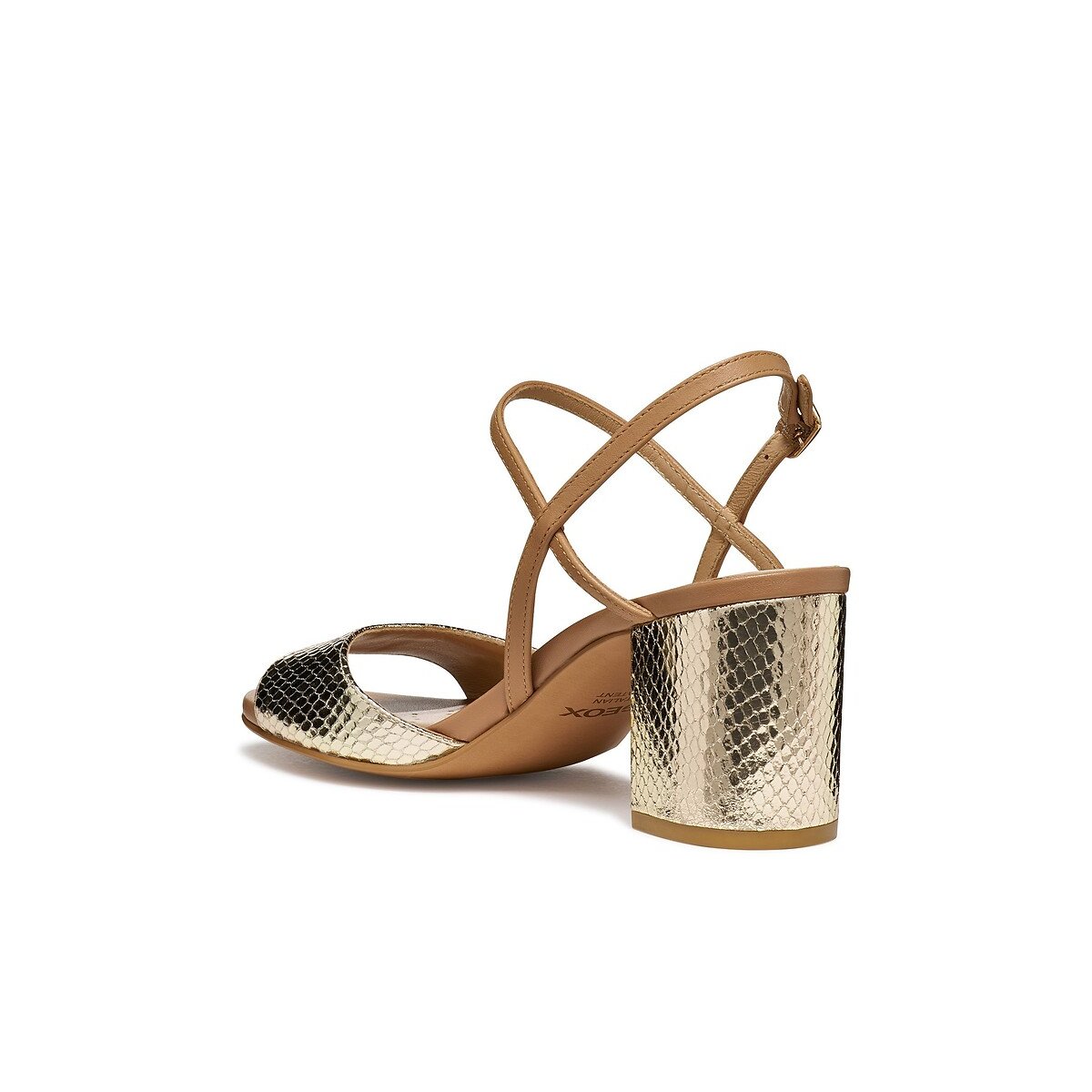Sandalias de tacón VIRNILISA 65 beige/dorado, GEOX