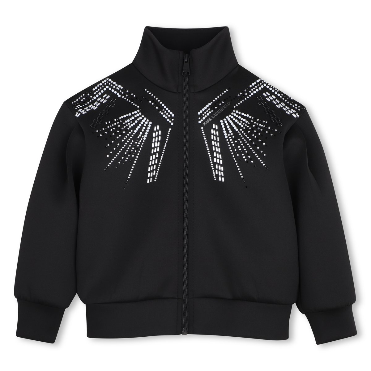 Cardigan col montant black, KARL LAGERFELD KIDS