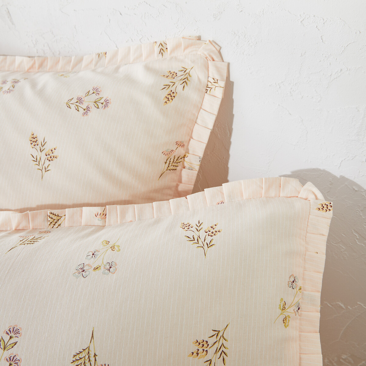 Housse de couette 50% coton recyclé, Camomille imprimé fleurs, LA REDOUTE INTERIEURS