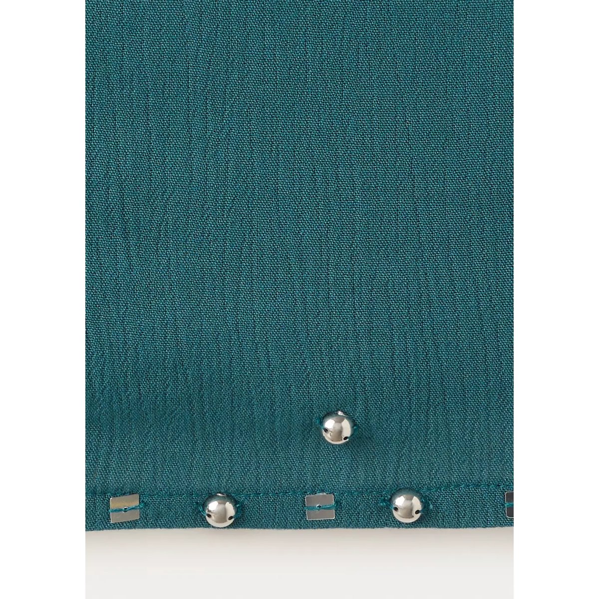 Top asymétrique perles bleu pétrole, MANGO TEEN
