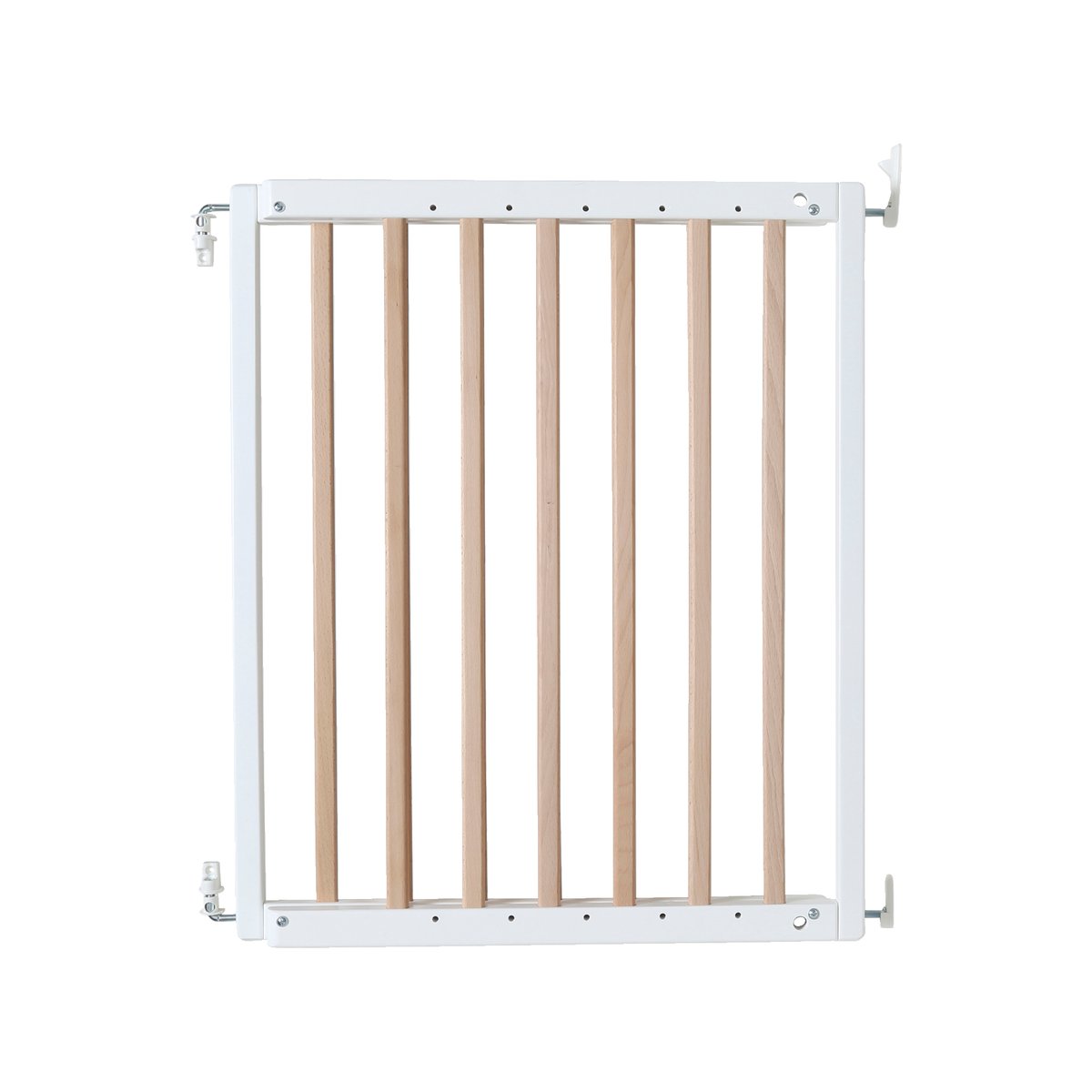 Barrière de sécurité en bois naturel/blanc, VERTBAUDET