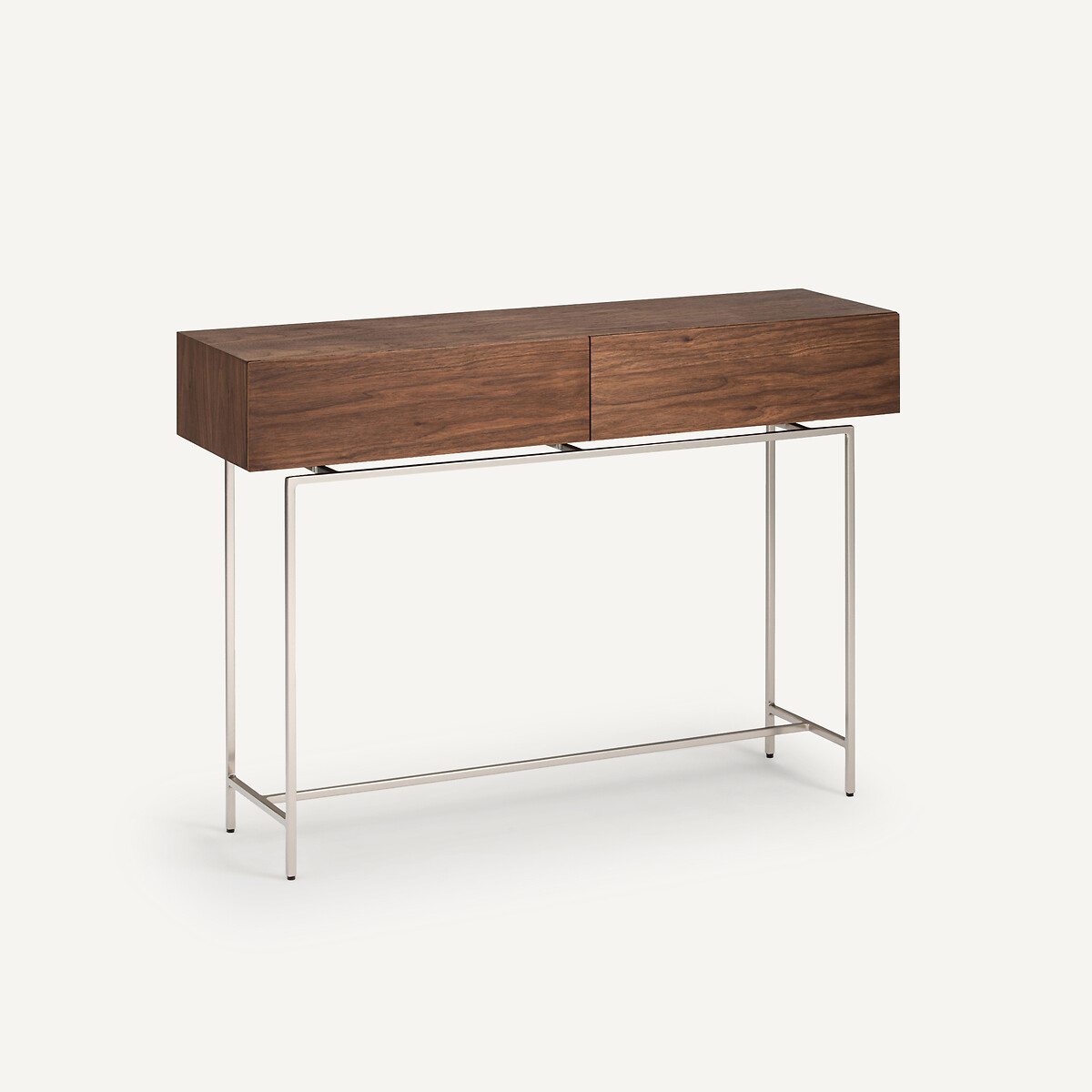 Console noyer, 2 tiroirs, Oreko noyer, AM.PM