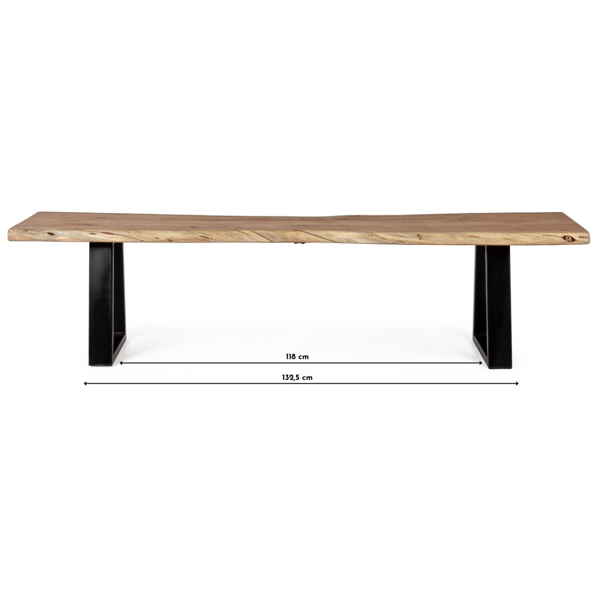 Banc en bois et métal - CONNEMARA bois clair, HELLIN, DEPUIS 1862