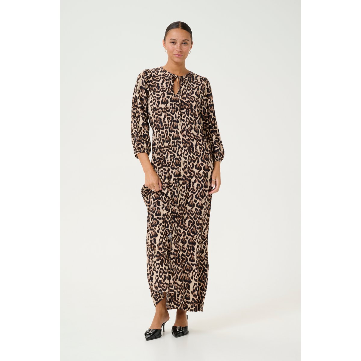 Dress imprimé natural leopard print, KAFFE