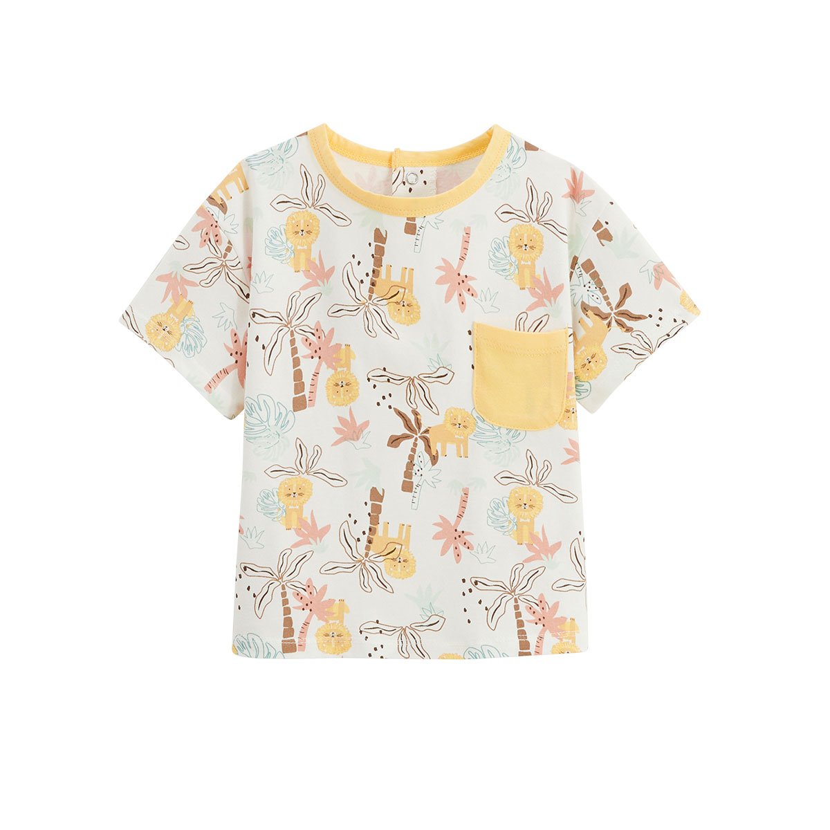 T-shirt enfant Auguste jaune, PETIT BEGUIN