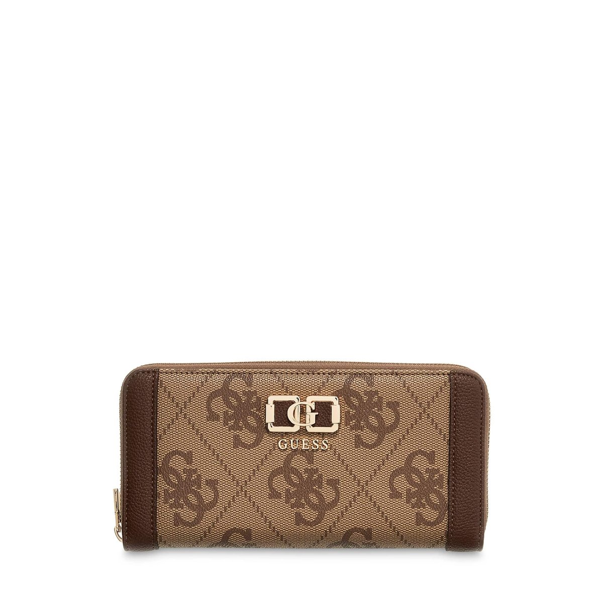 Portefeuille Maxi 4G Karnilla marron multi, GUESS