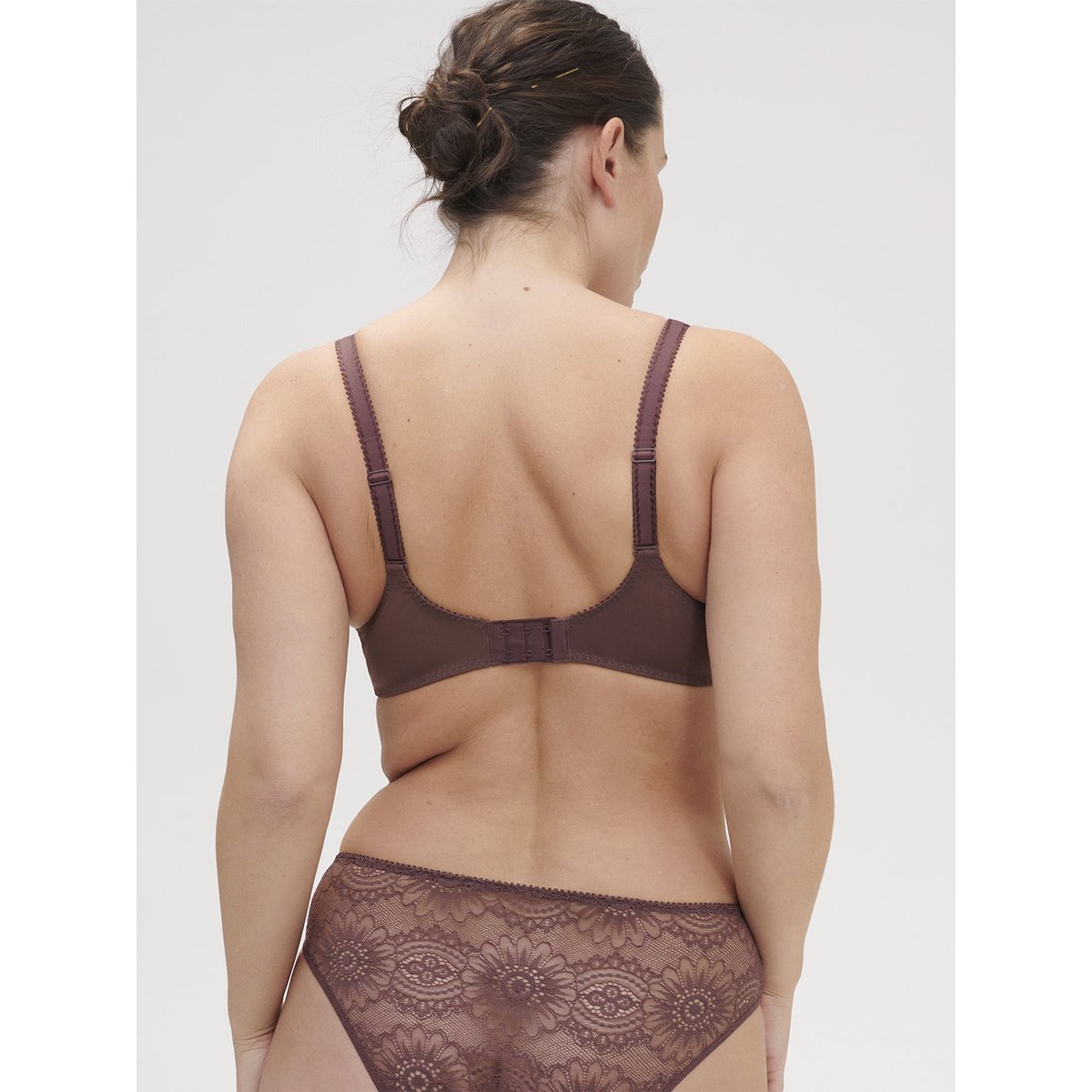 Soutien-gorge armatures décolleté galbé, EMBLÈME marron, SIMONE PERELE