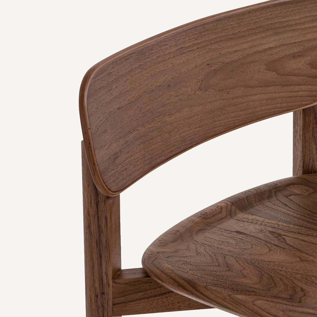 Batignolles Walnut Bar Stool, Designed By Emmanuel Gallina walnut, AM.PM X EMMANUEL GALLINA