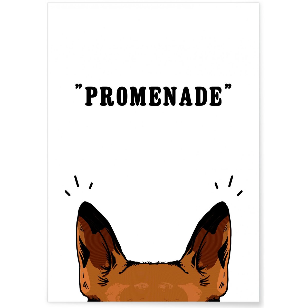 Affiche Promenade blanc, L'AFFICHERIE