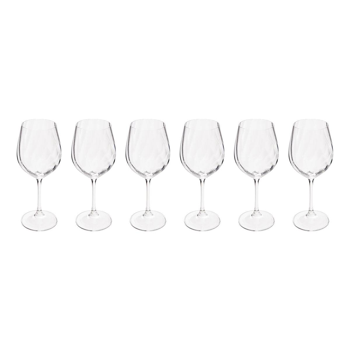Lot de 6 verres à vin en Cristallin NEVA transparent, ATMOSPHERA