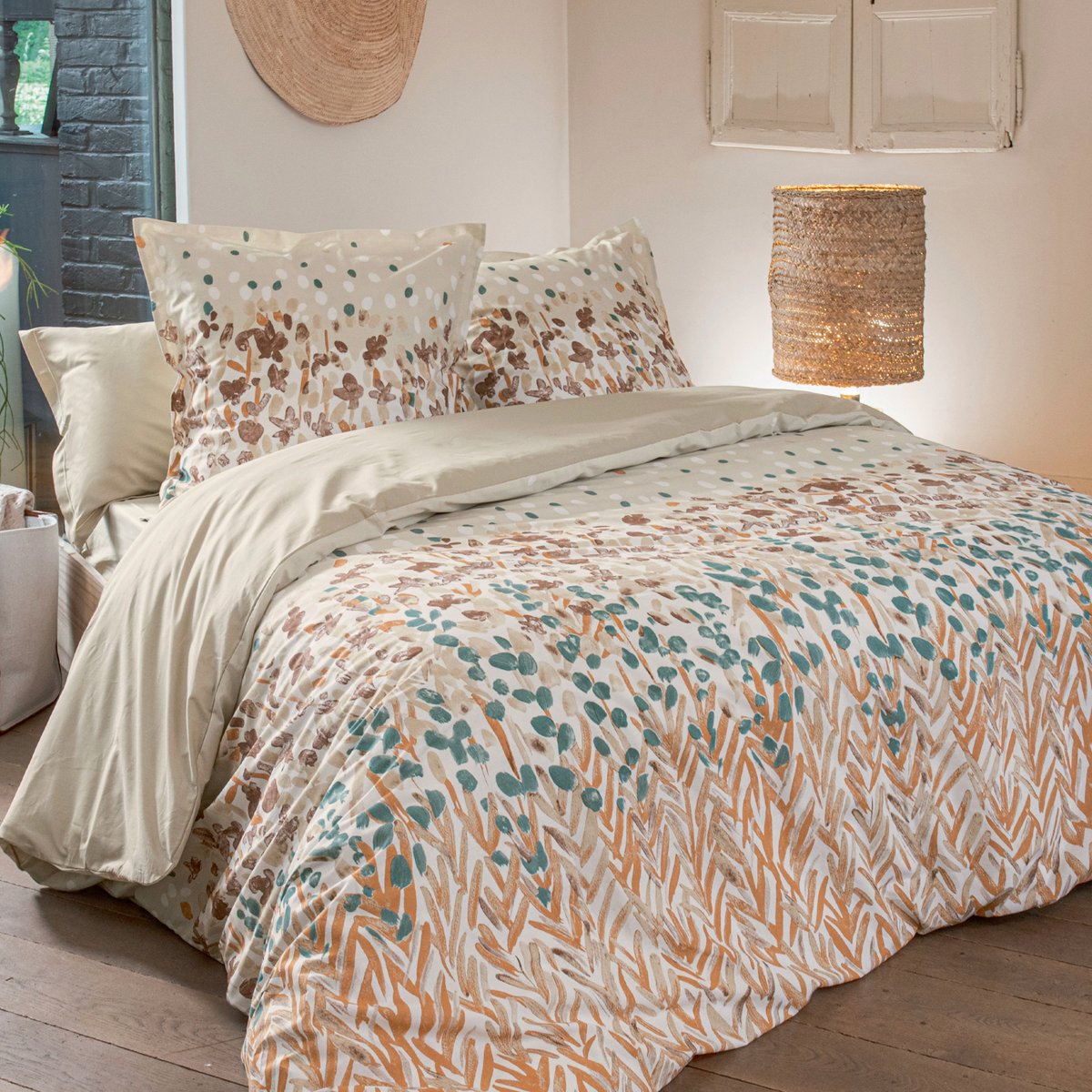 Parure de lit Evasion beige, TRADILINGE