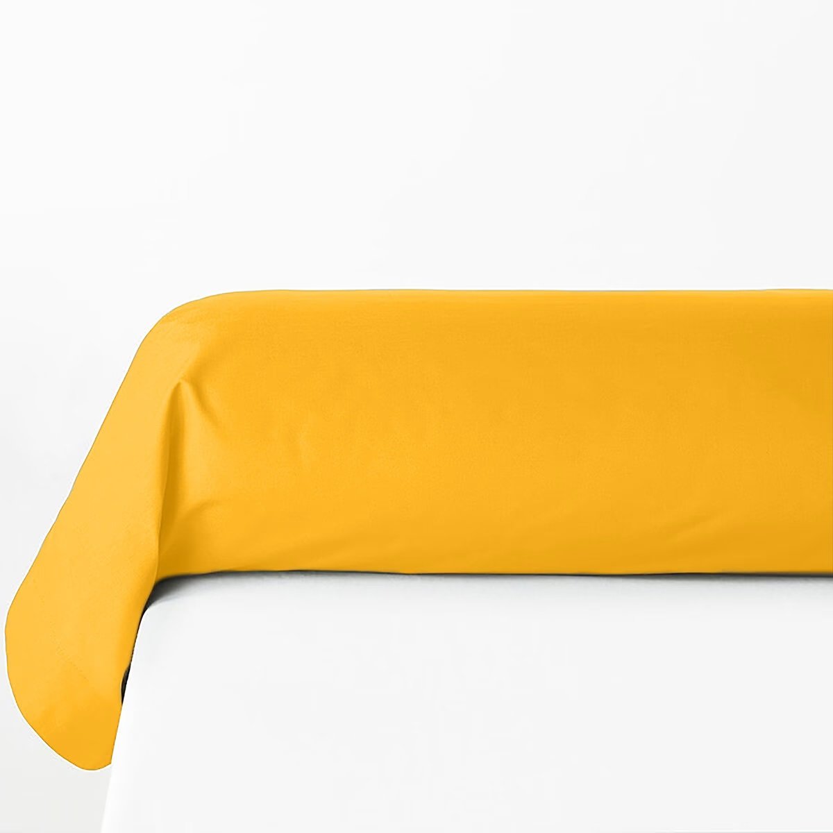 Taie de traversin 85 x 185 cm Horizon Celadon ocre, EDEN