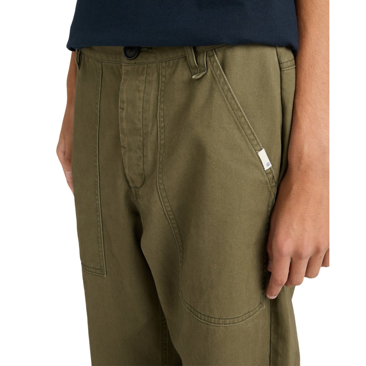 Pantalon treillis RELAX FATIGUE TWILL vert kalamata, ELEMENT