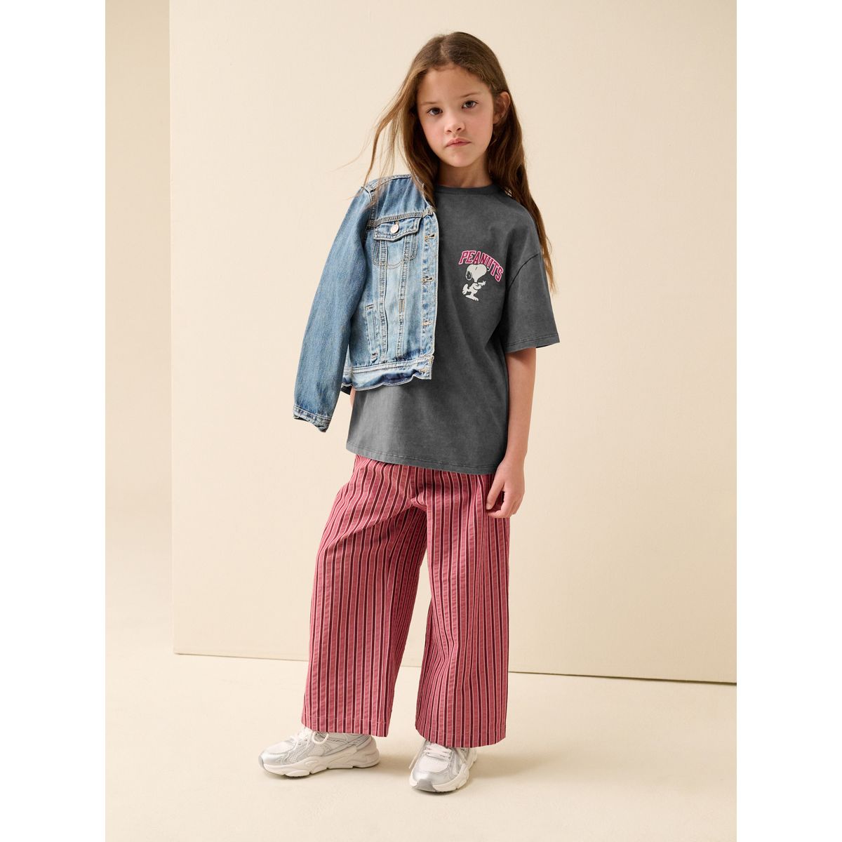 T-shirt oversize snoopy sous licence gris anthracite, NEXT