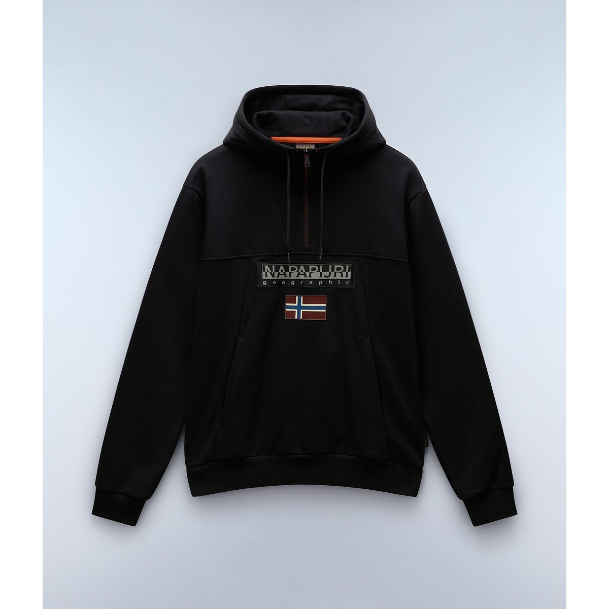 Sweat à capuche Burgee noir, NAPAPIJRI