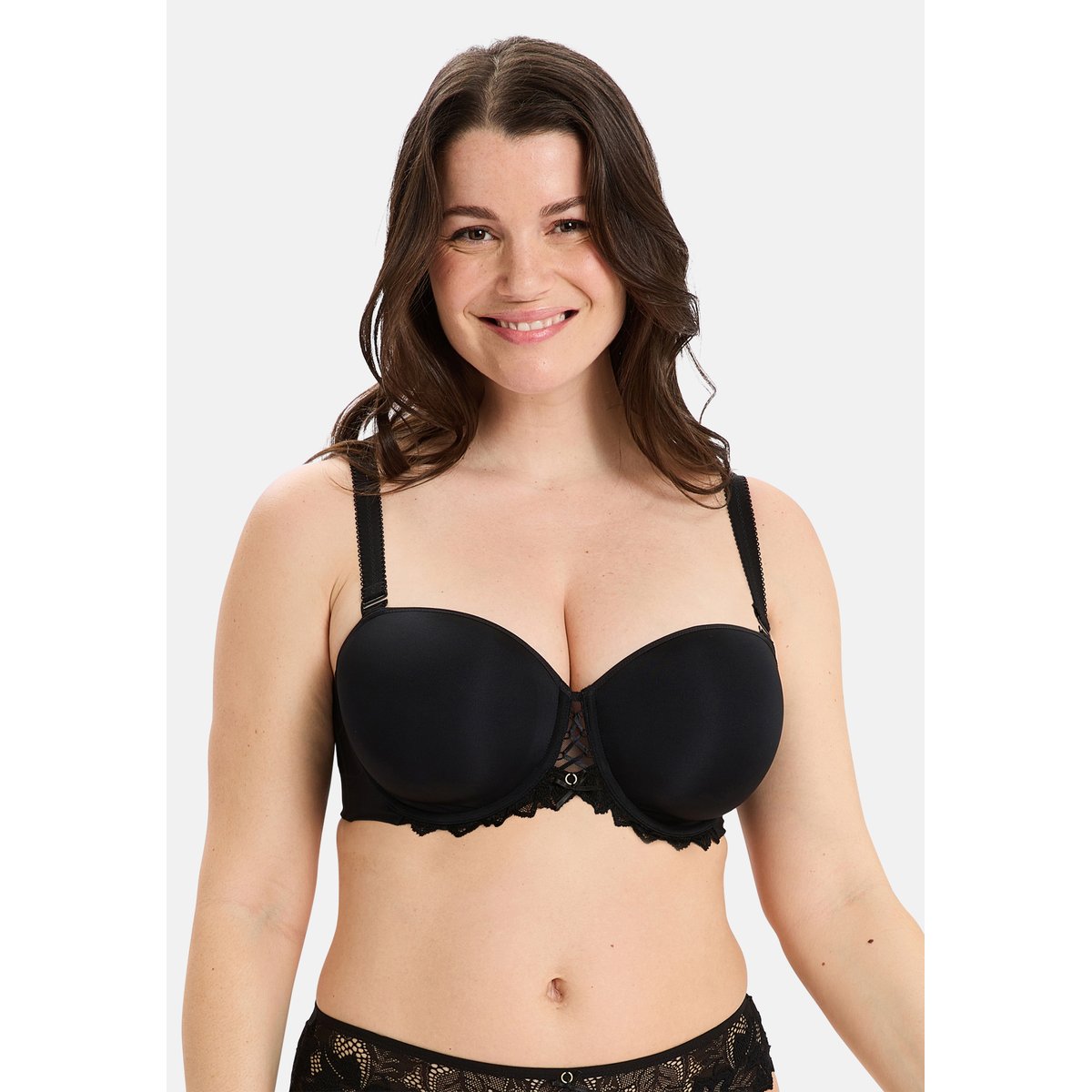 Soutien-gorge bandeau ARUM PRIMA noir, SANS COMPLEXE