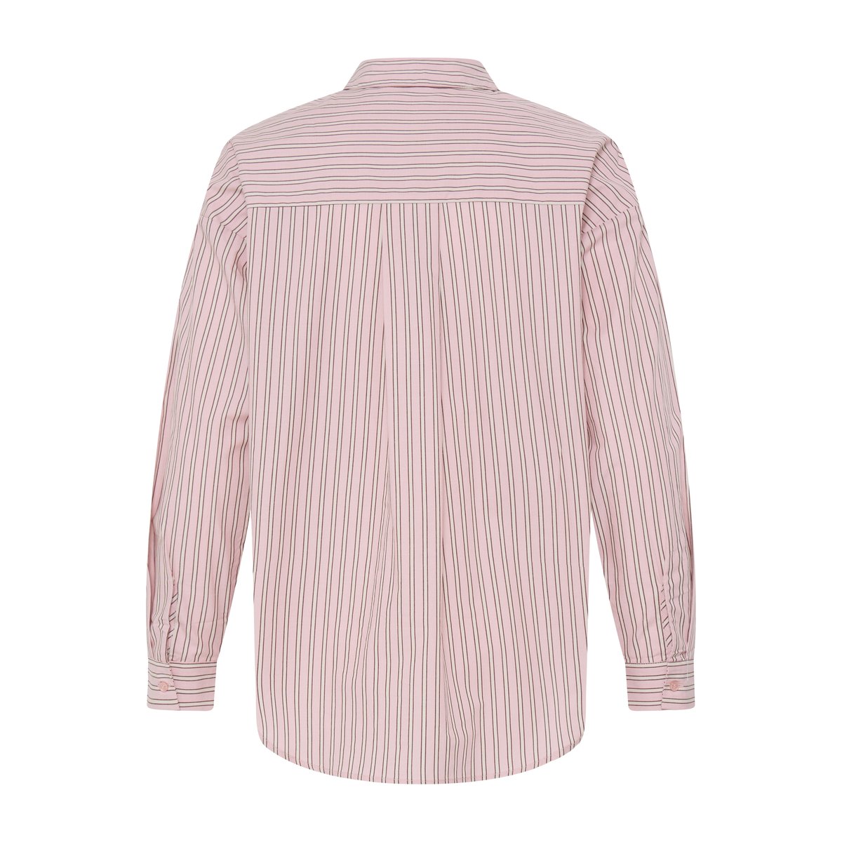 Chemise à manches longues, poignets boutonnés rose polignac stripe, B.YOUNG